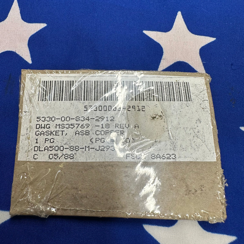 NOS M151A1 M151A2 Gasket Copper Oil Drain Plug