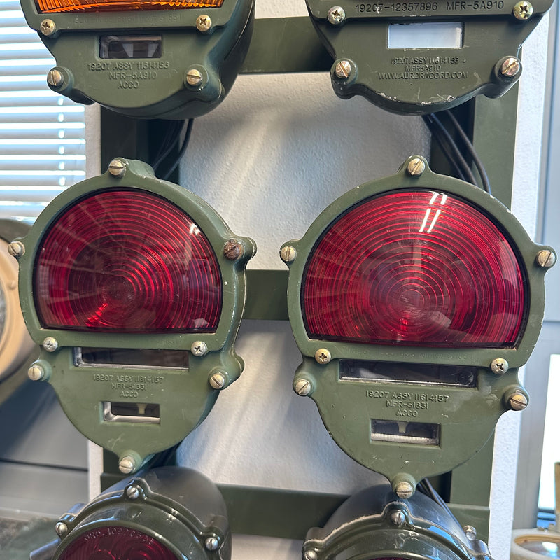 Removed from NEW Trailer NOS Aurora Cord Aluminum Tail Light set