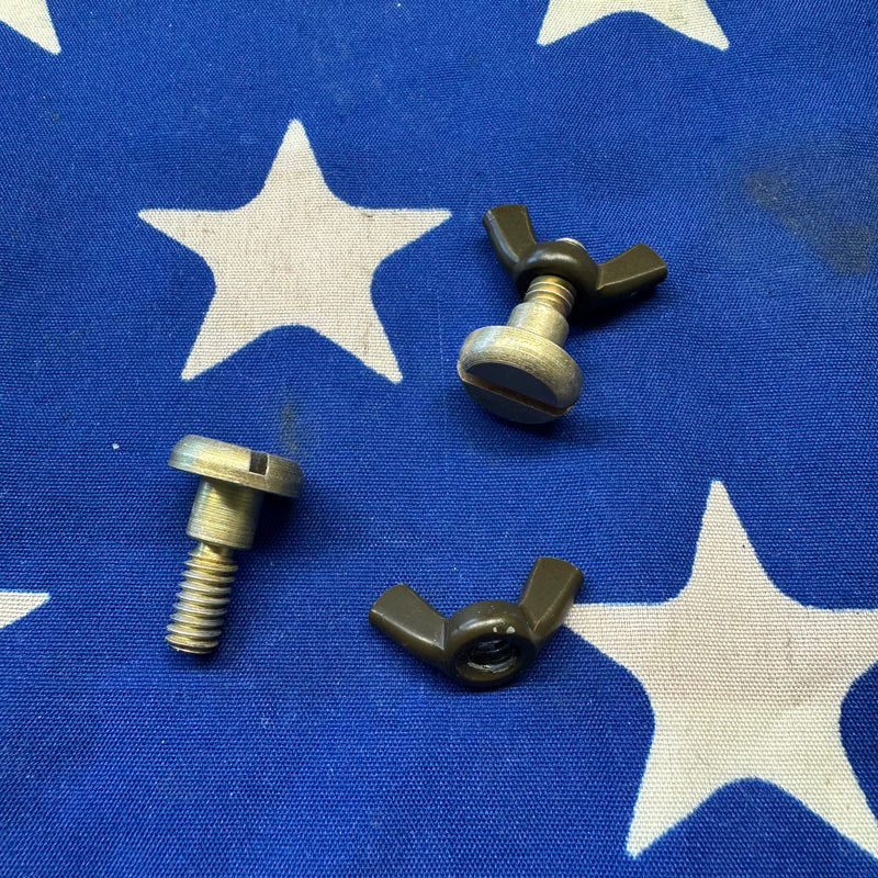 NOS M151A2 Screw & Wing Nut Top Bow Rod Installation