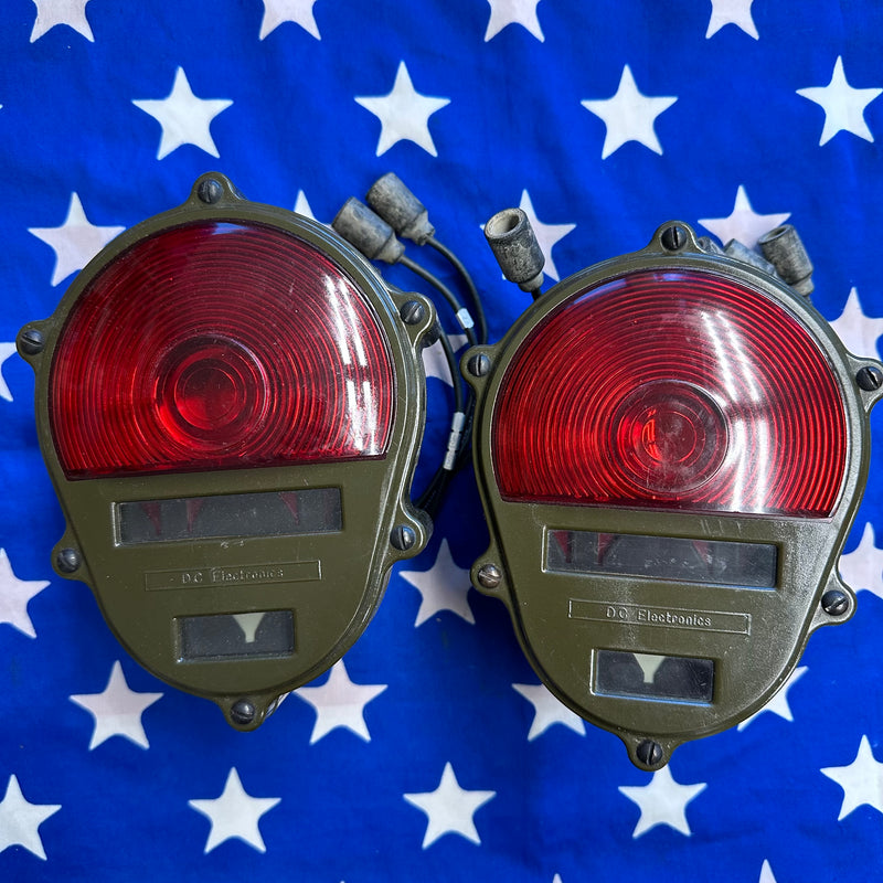 NOS M151A2 DC Electronics Tail Lights set OLIVE DRAB