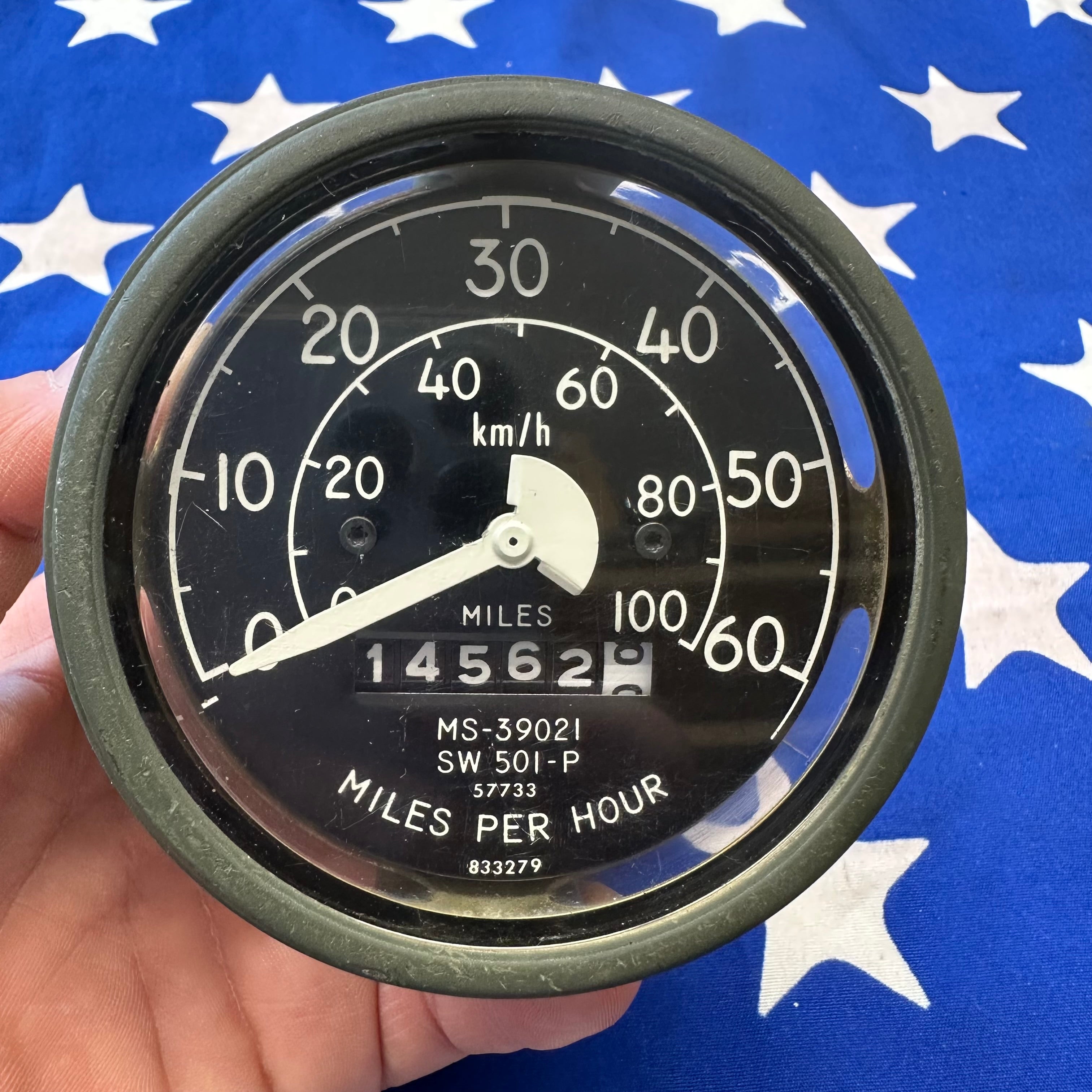 Like new M151A2 M561 Early HMMWV M35A2 A3 Stewart & Warner Speedometer ...