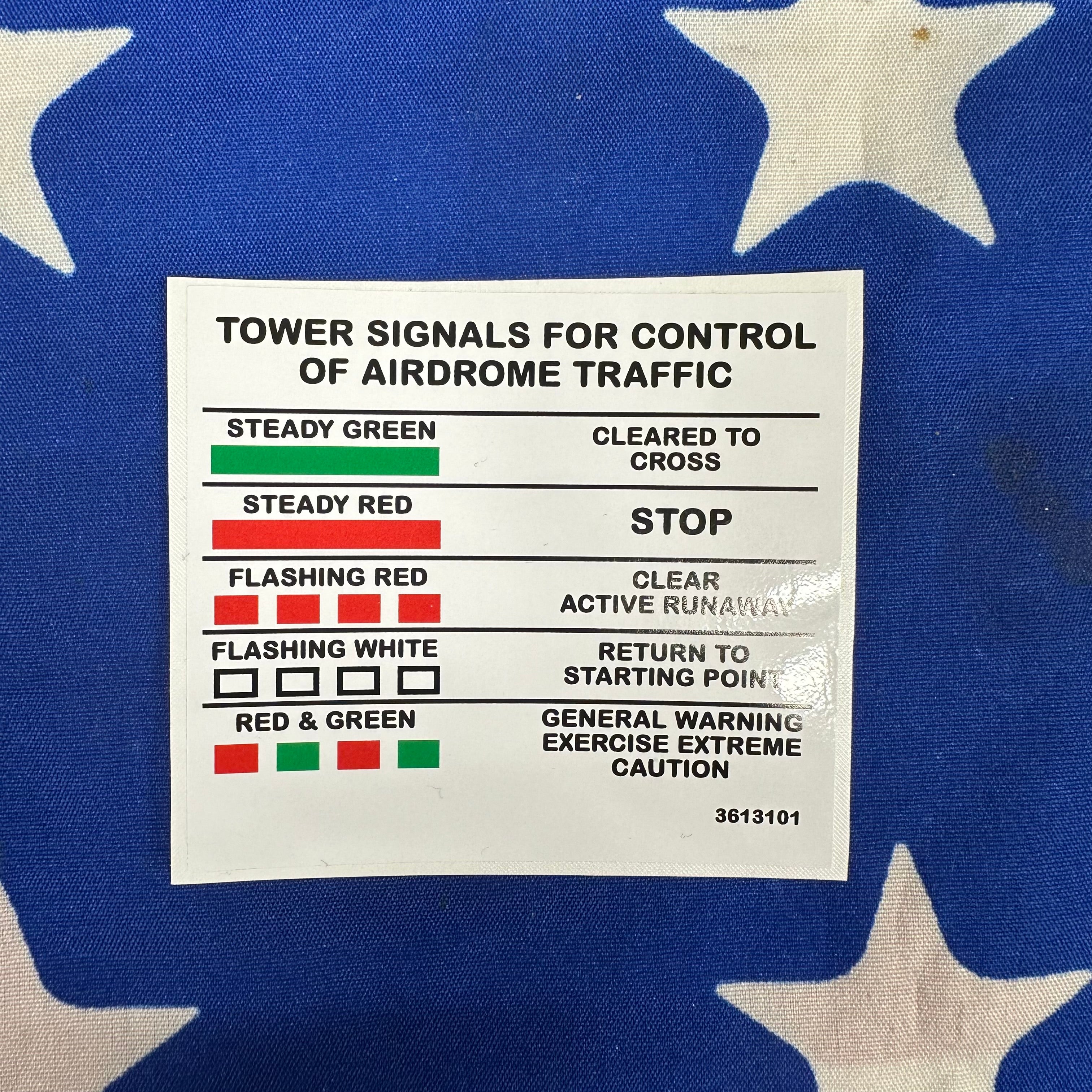 US Air Force Airdrome Tower Light Decal Military M151 Series M35A2 M37 ...