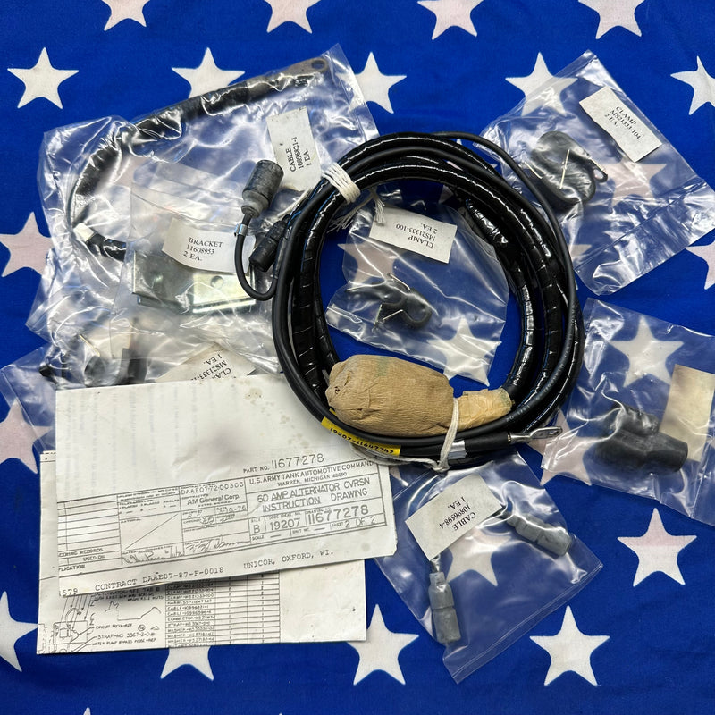 NOS M151A1 M35 60 AMP Alternator Conversion kit from 25 AMP Generator