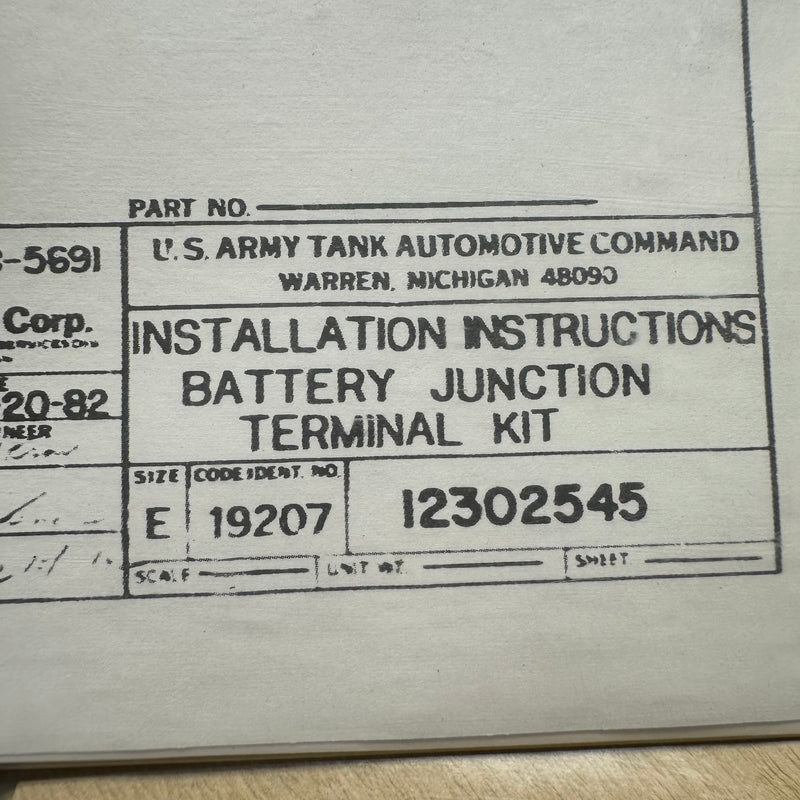 NOS M151 Series Battery Junction Terminal Kit