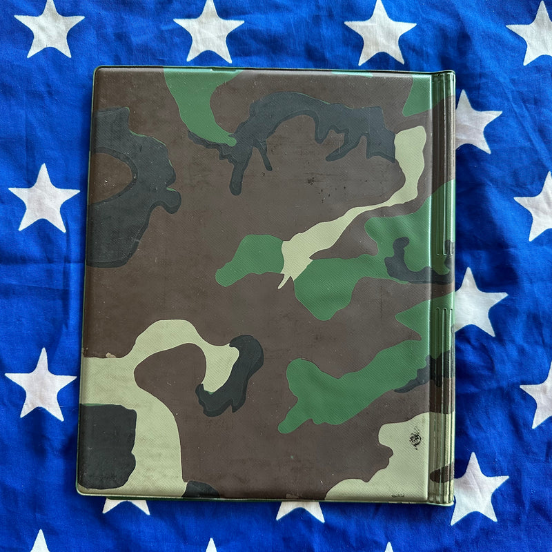 Military NOS Camo Equipment Record Folder Book