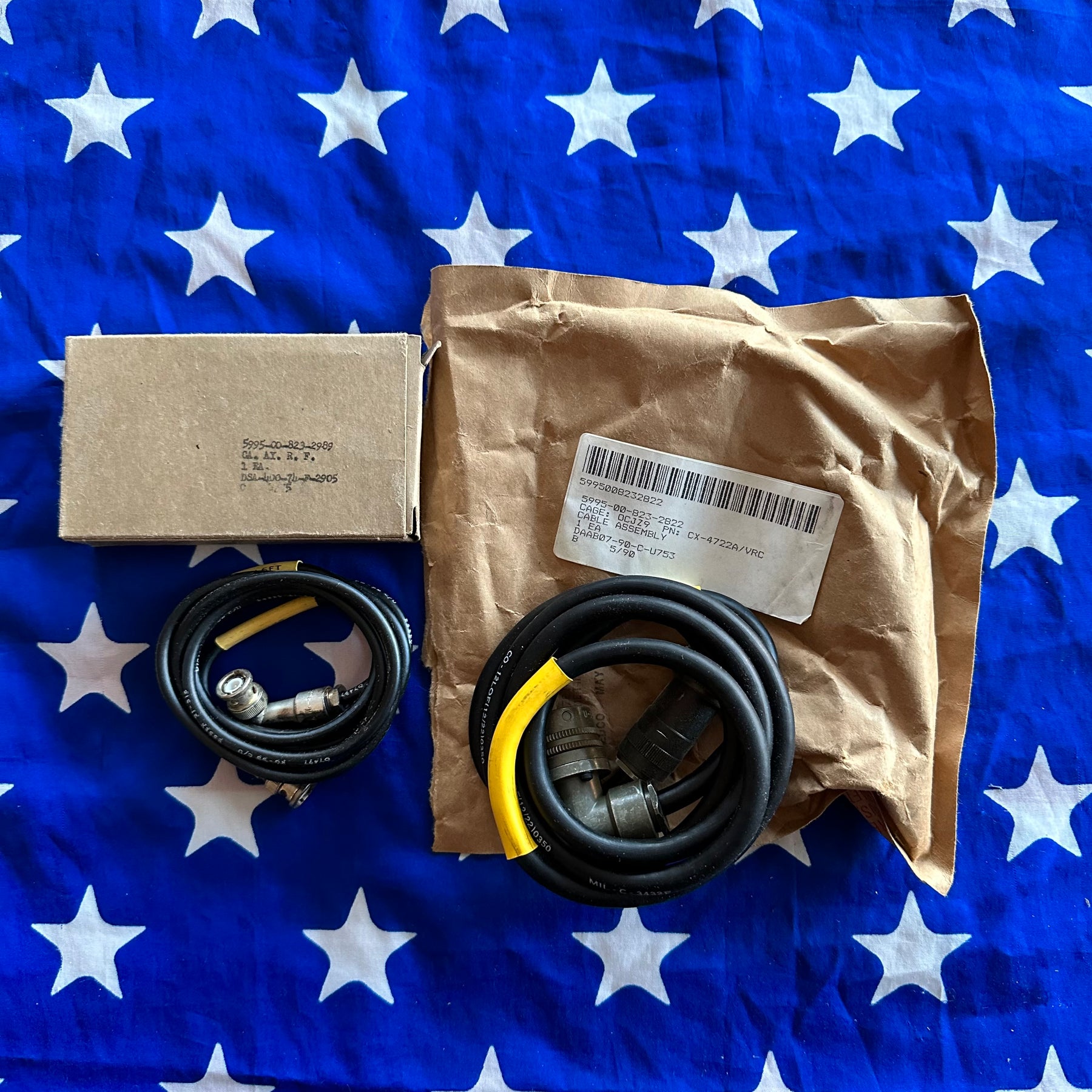 NOS Cables set CX-4722 & CG-1773B for RT-524 Radio and MX-6707 Antenna ...