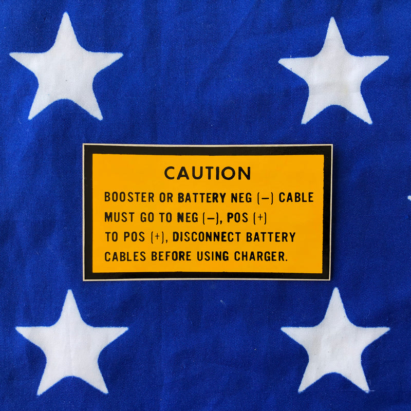 M-Series NOS Battery Decal